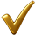 Gold checkmark icon