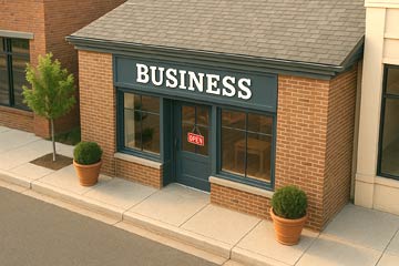 Business owner managing multiple accounts