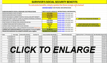 Social Security and Medicare calculator interface